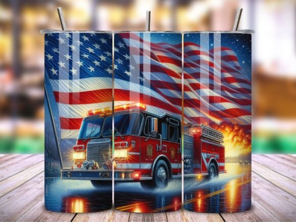 Download Fire Truck American Pride Tumbler V.4 - American pride tumbler Collection