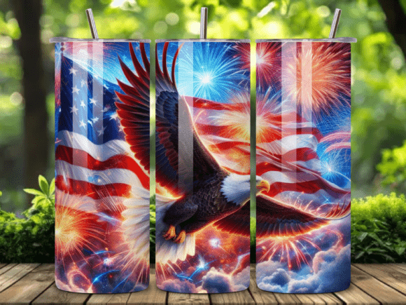 Download American Eagle Fireworks Tumbler Wrap - Premium Resources