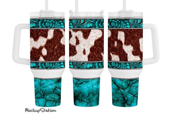 Download Western 40 Oz Quencher Tumbler Wrap PNG - Quencher tumbler wrap Collection