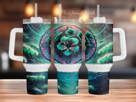 Download Hibiscus 40 Oz Quencher Tumbler Wrap - Quencher tumbler wrap Collection