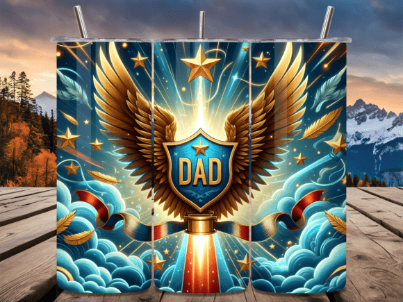 Download Eagle Hero Dad USA Pride Tumbler Wrap - Premium Resources